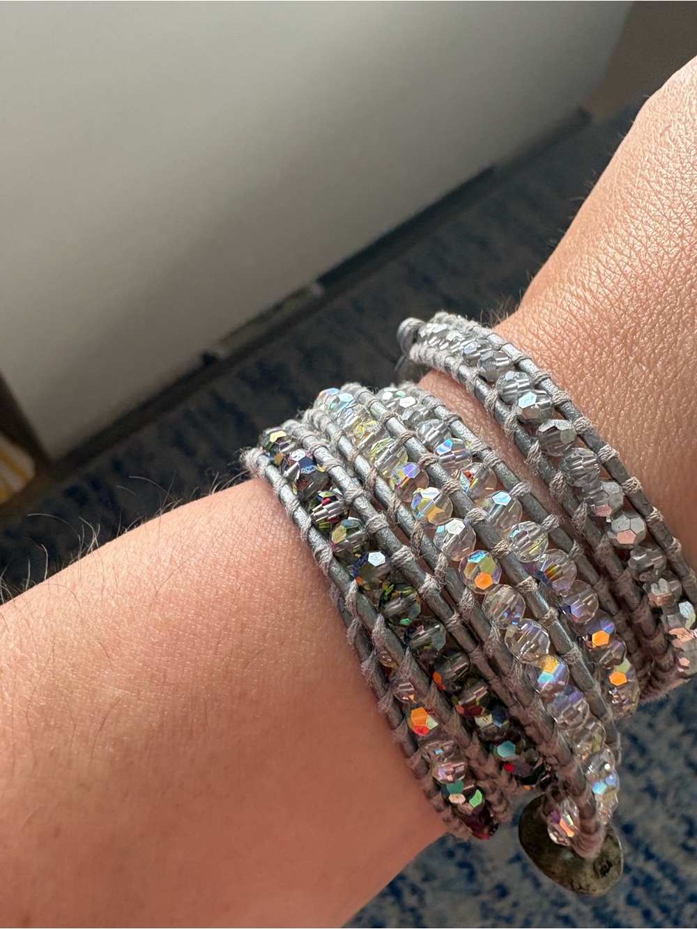 Chan Luu 5x gray wrap bracelet - Picture 4 of 6